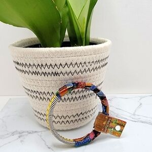 World Market | mixed media colorful Bohemian bangle bracelet NWT